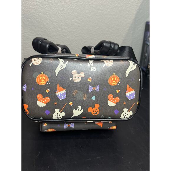 Disney Parks Loungefly HALLOWEEN TREATS Mini Backpack NWT AOP 2020 Mickey Snacks main image 4